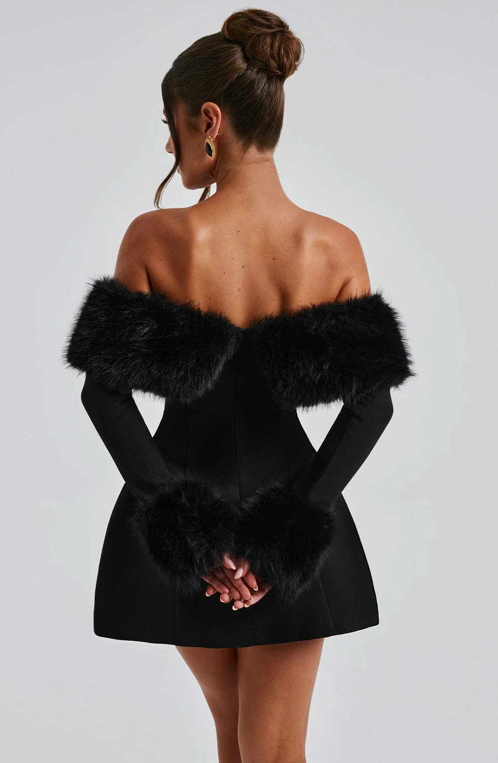 Villanelle Mini Dress - Black - Image 8