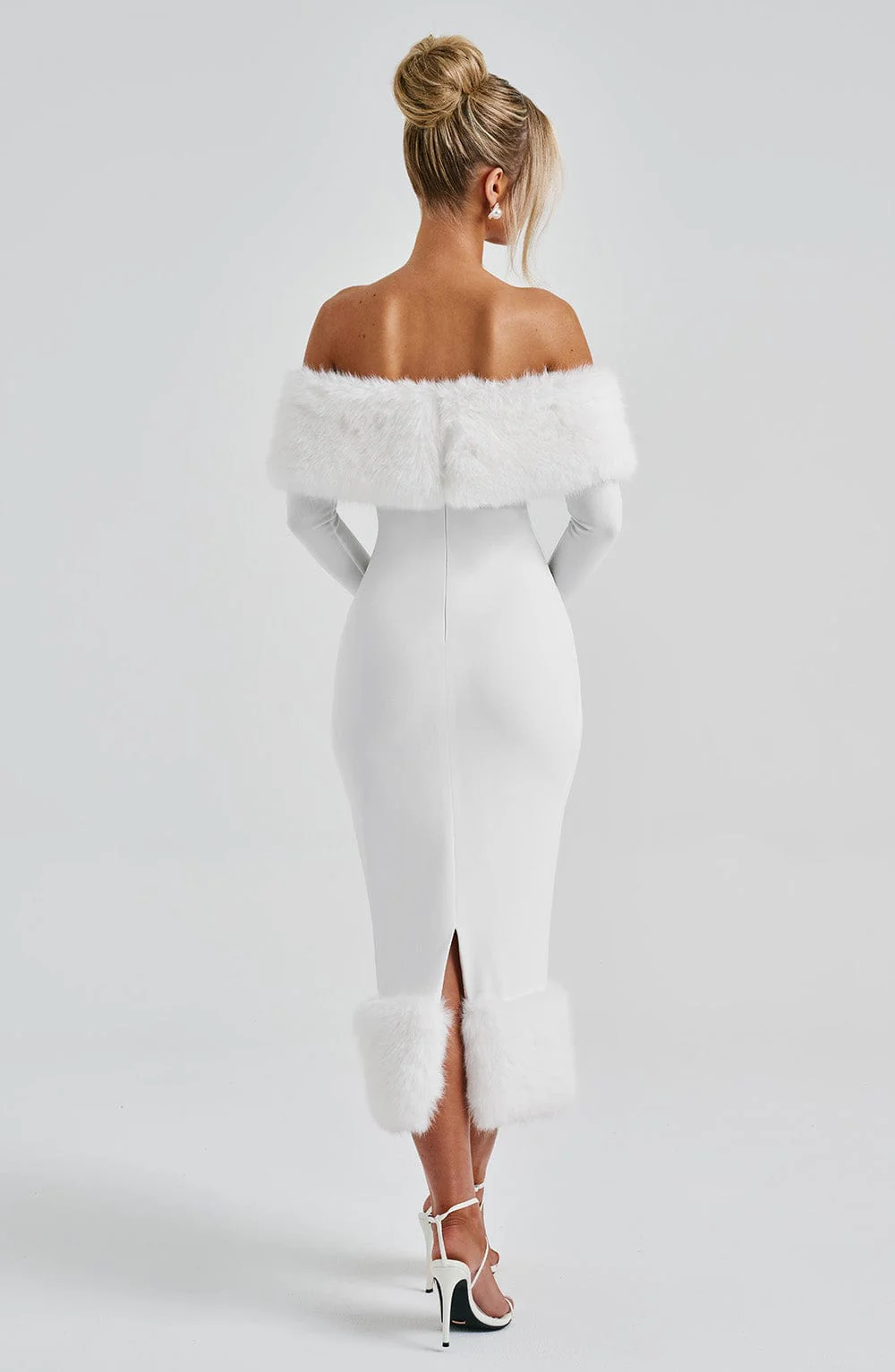 Vittoria Midi Dress - Ivory - Image 10