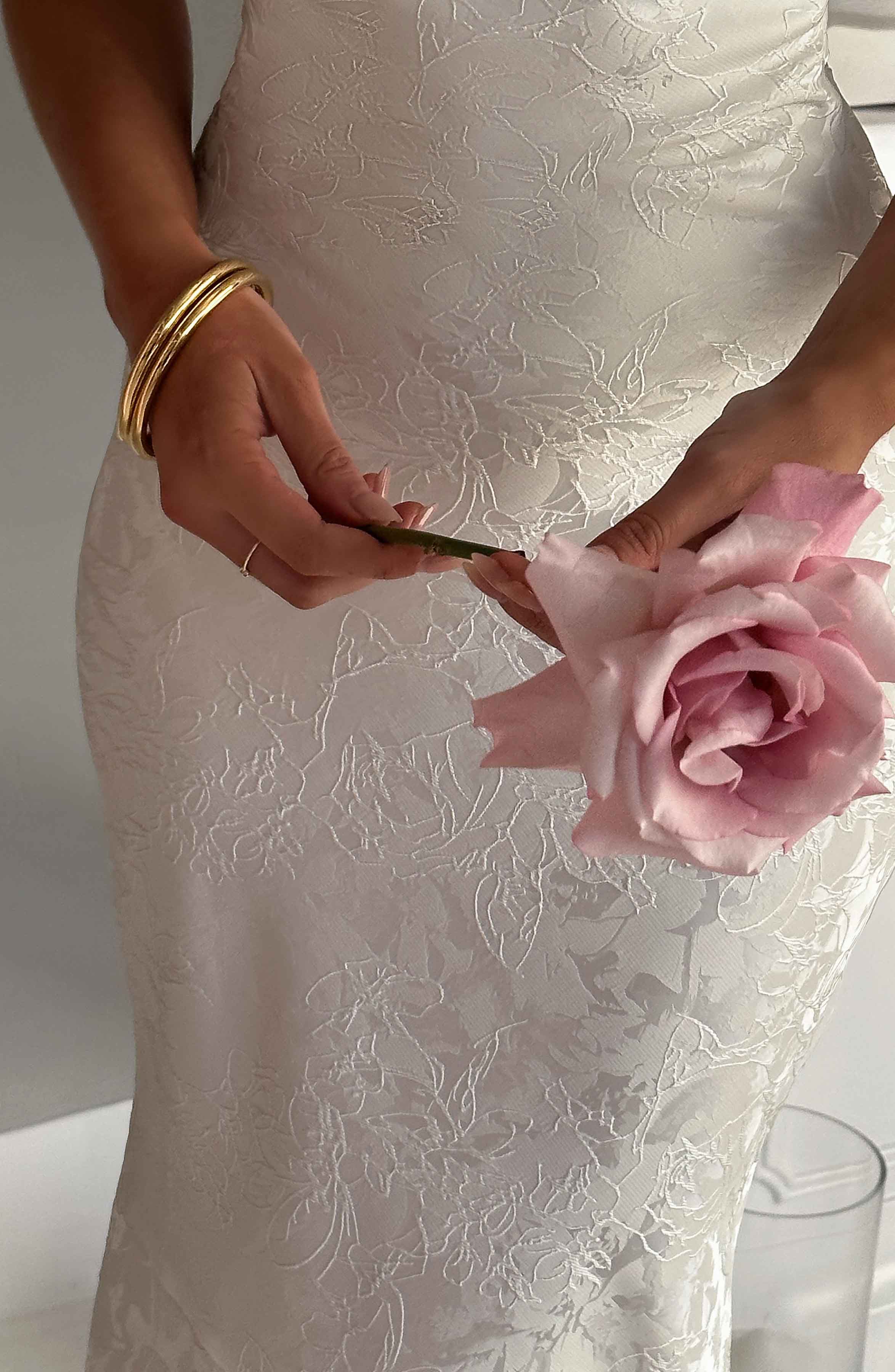 Whitney Maxi Dress - Ivory - Image 3