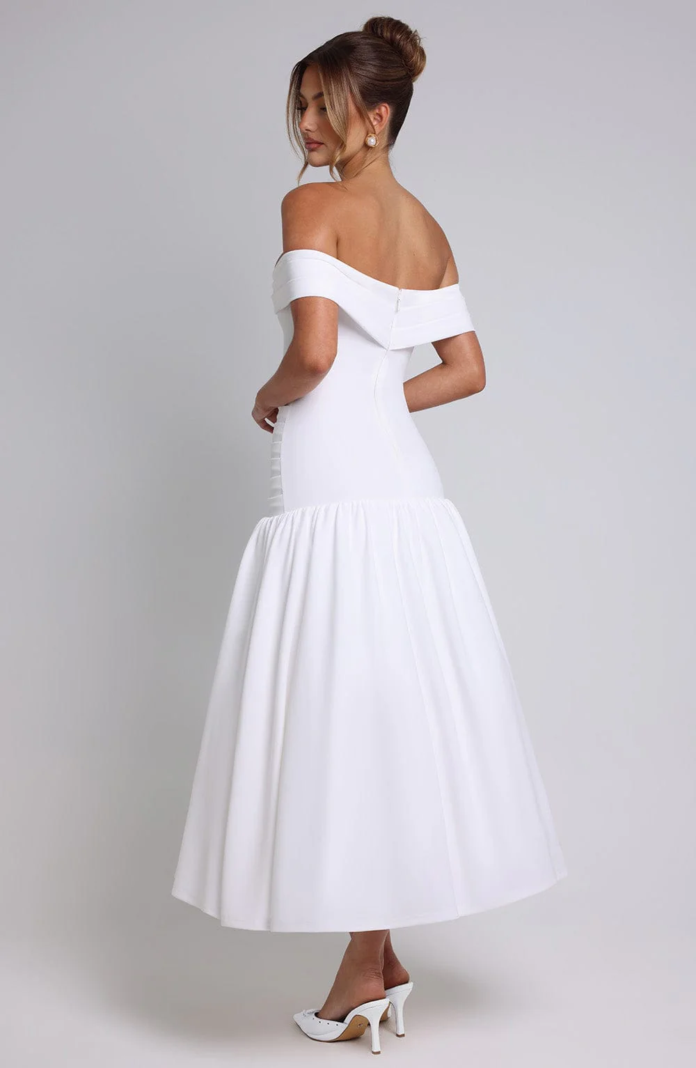 Wilhelmina Midaxi Dress - Ivory - Image 7