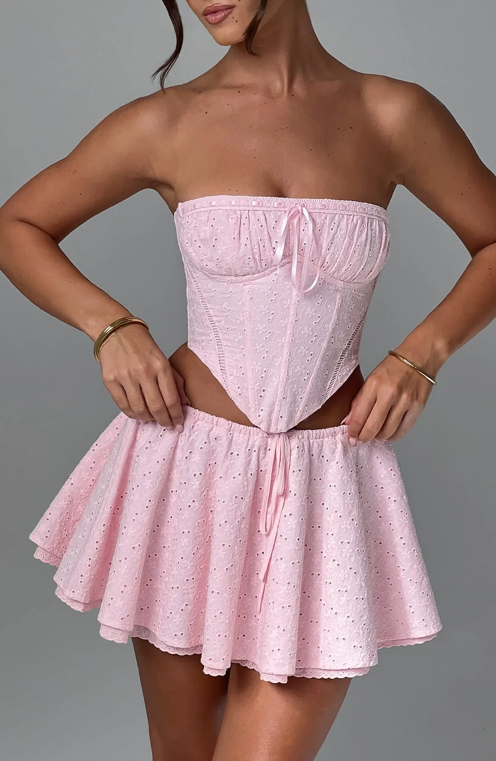 Winnie Mini Skirt - Blush - Image 8