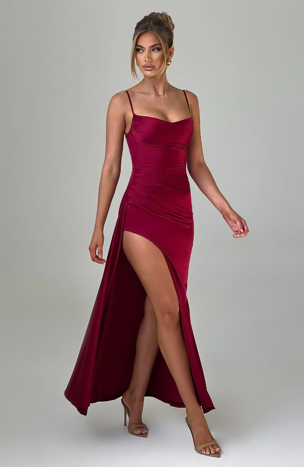 Winona Maxi Dress - Burgundy - Image 6