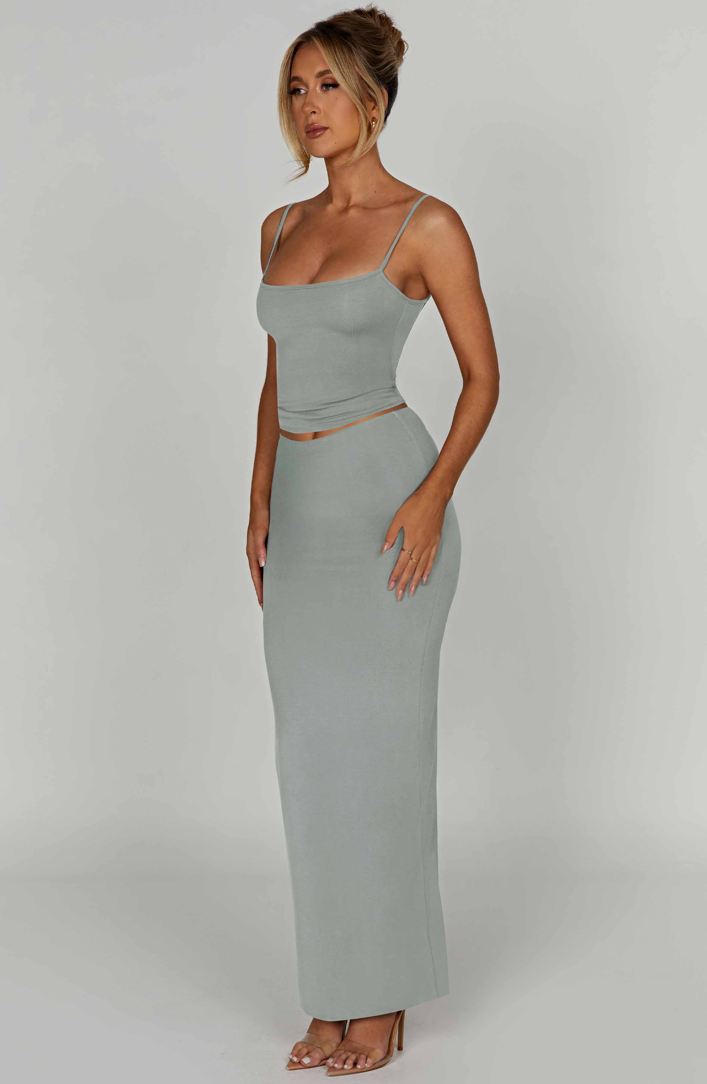 Yazmin Maxi Skirt - Steel - Image 3