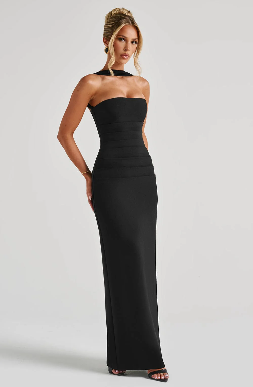 Yulia Maxi Dress - Black - Image 8
