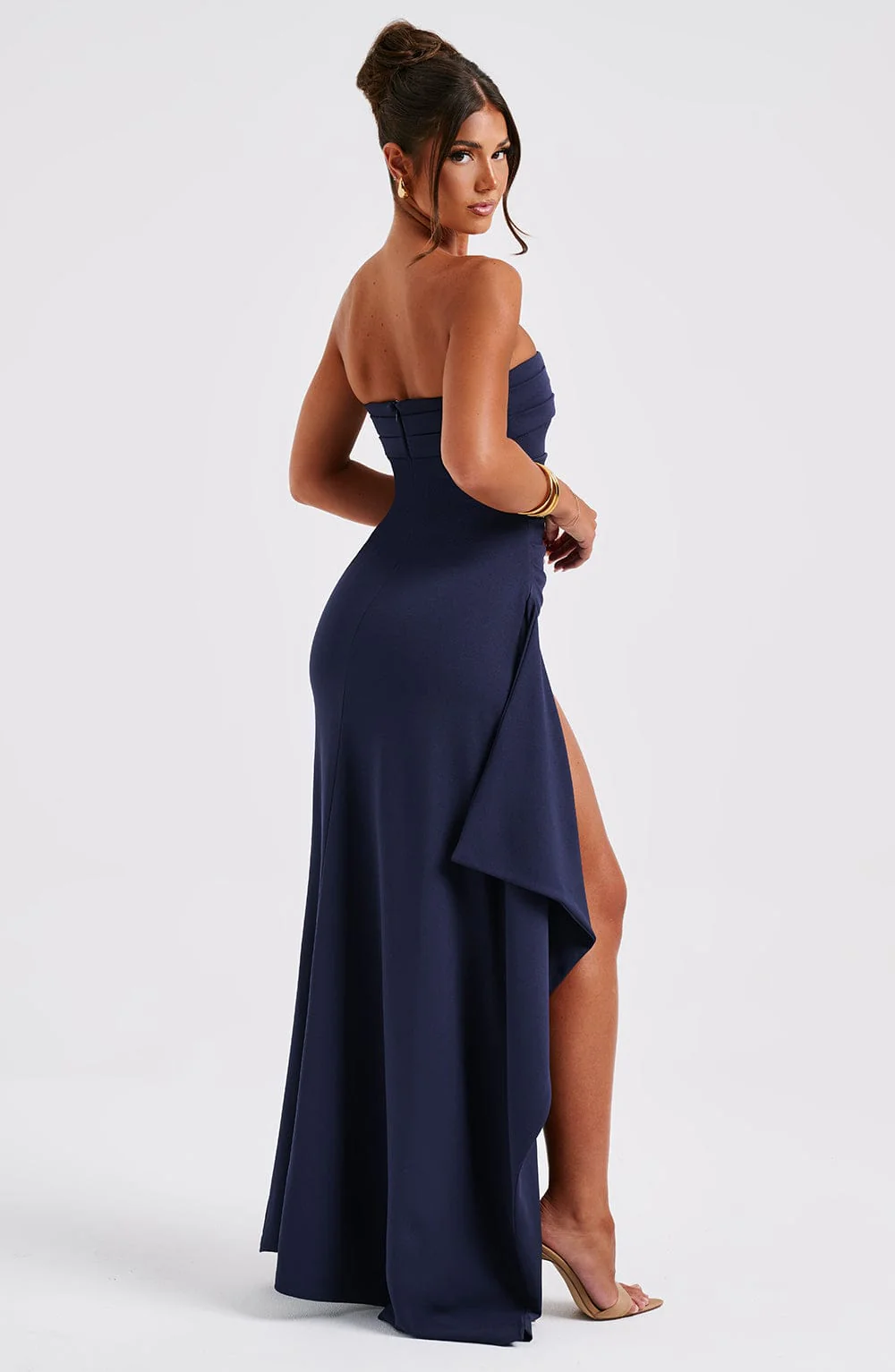 Zafira Maxi Dress - Navy - Image 3