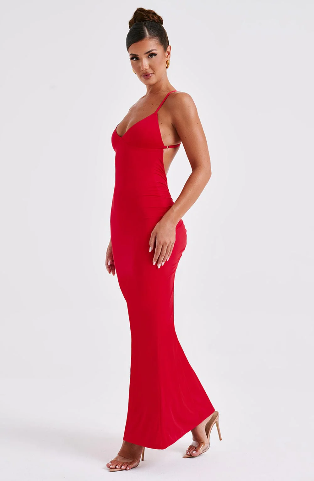 Zelda Maxi Dress - Red - Image 6