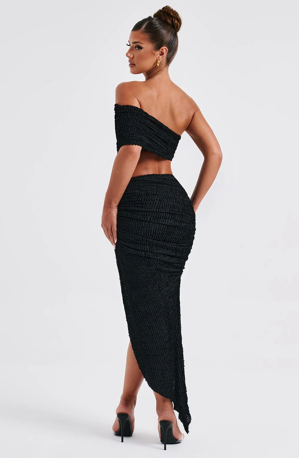 Zina Midi Skirt - Black - Image 13