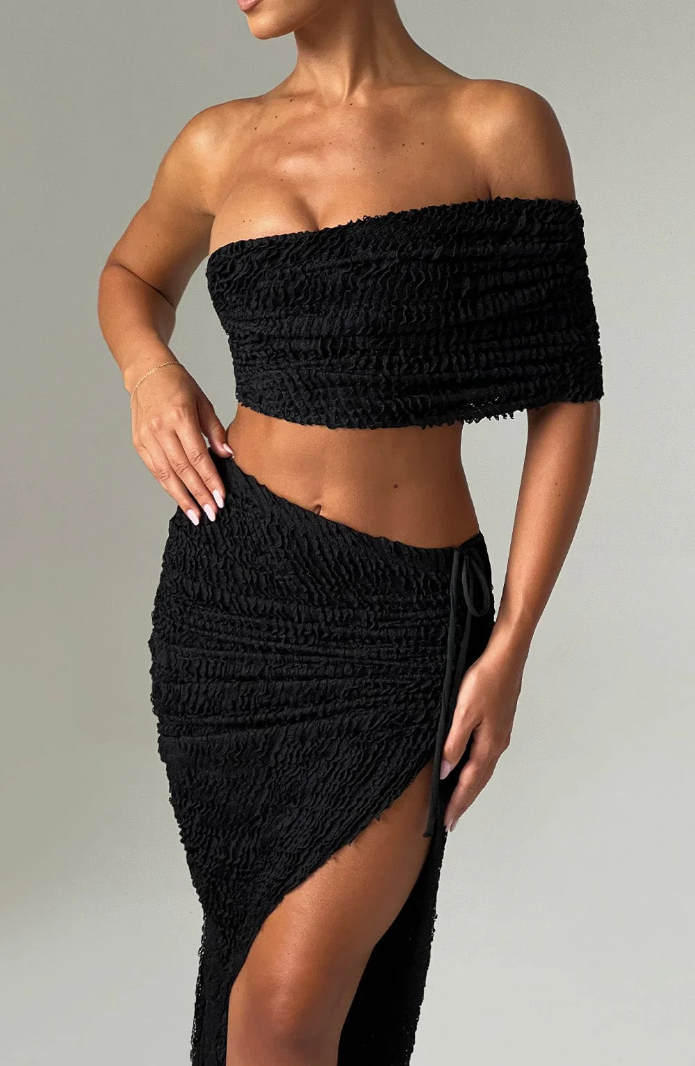 Zina Midi Skirt - Black - Image 7